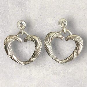 Brighton Silver Heart Earrings